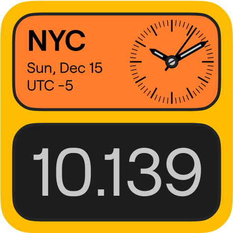 Create your own widget for your next city trip or your daily commute.