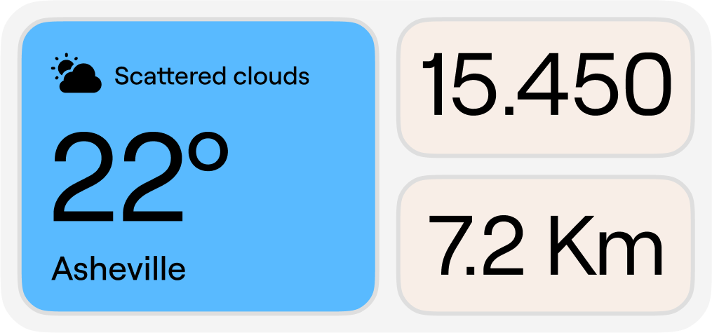 See your steps and distance progress as you move.